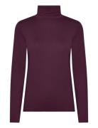 Slhanadi Rollneck Ls Soaked In Luxury Burgundy