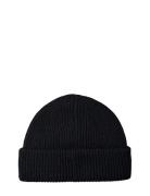 Slhmason Merino Sailor Wool Beanie Selected Black