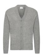 Lambswool Button Cardigan Lindbergh Grey