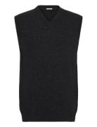 Lambswool V-Neck Slipover Lindbergh Grey