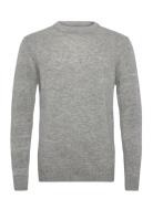 Lambswool O-Neck Knit Lindbergh Grey