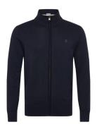 Cotton Yd Full Zip Sweater Timberland Navy