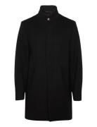 Detachable Collar Wool Coat Lindbergh Black Black