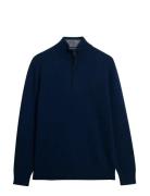 Wool Blend Half Zip Jumper Superdry Navy
