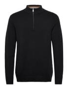 Structure Zip Neck Knit Lindbergh Black