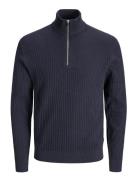 Jprblubarkley Knit Half Zip Jack & J S Navy
