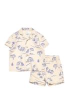 Set Shirt Shorts Vacay Lindex Cream