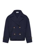 Jacket Trench Cropped Lindex Navy