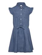 Dress Denim With Knot Lindex Blue