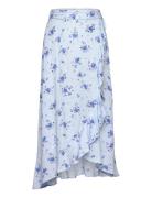Skirt Midi With Wrap Lindex Blue