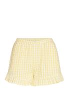 Pyjama Shorts Seersucker Floun Lindex Yellow