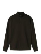 Nlnnizu Ls Bru Half Zip Sweat Noos LMTD Black