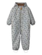 Nmmlasnow10 Snowsuit Aop Fo Lil Lil'Atelier Grey