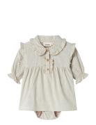 Nbfolena Ls Loose Body Dress Lil Lil'Atelier Beige