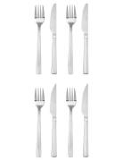 Groovy Cutlery Steak Set 8 Pcs Comes In Gift Box Aida Silver
