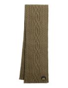 Cable Luxe Knit Scarf Superdry Khaki
