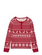 Vmchris Ls Button Top Jrs Xmas Girl Vero Moda Girl Red
