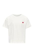 Kogmaiken Life Cropheart Ss Top Jrs Noos Kids Only White