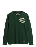 Vintage Athletic Chest Ls Tee Superdry Green
