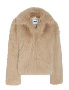 Nmevie L/S Fur Jacket Noos NOISY MAY Beige