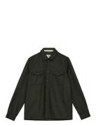 Akoscar Wool Overshirt Anerkjendt Khaki