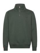 Essential Logo Half Zip Superdry Green
