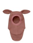Balaclava Ears Wool Huttelihut Pink