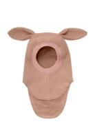 Balaclava Ears Wool Huttelihut Pink
