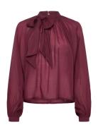 Cmtilly-Blouse Copenhagen Muse Burgundy