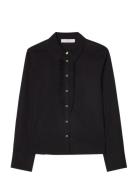 Nicoline Plissé Blouse BUSNEL Black