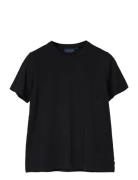 Cotton-Modal Blend Casual Tee Lexington Clothing Black