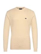 Cotton Cable Knitted Sweater Lexington Clothing Cream