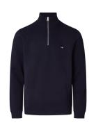 Terrance Organic Cotton Half-Zip Sweatshirt Lexington Clothing Navy