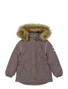 Winter Jacket Waist Solid W. Fake F Mikk-line Purple