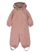 Polyester Baby Suit - Glitter Mikk-line Pink