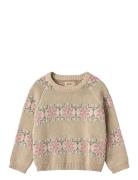 Jacquard Pullover Alberte Wheat Beige