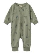 Jumpsuit L/S Lou Wheat Green