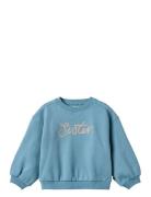 Sweatshirt L/S Embroidery Eliza Wheat Blue