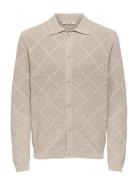 Onsmap Life Reg Cardigan Knit ONLY & SONS Cream