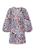 Yaskelly 7/8 Wrap Dress - D2D YAS Pink