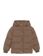 Quilted Jacket Solid Minymo Brown
