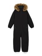 Coverall W. Fake Fur Color Kids Black