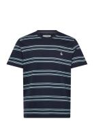 S/S Multi Stripe Tee Original Penguin Navy