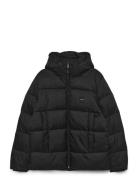Hooded Quilt Puffer Mw Calvin Klein Black