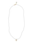 Lovely Pendant Pearl Neck 42 SNÖ Of Sweden White