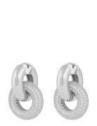 Liz Double Ring Crystal Ear SNÖ Of Sweden Silver