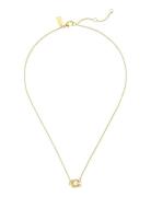 Coach Pearl Signature Pendant Necklace Coach Accessories Gold