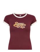 Gr Riley Raglan Tee Glitz Sadd Levi's® Burgundy