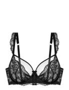 Lyra-Satin Non Padded Wired Bra Dorina Black