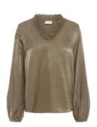 Kamille Blouse Kaffe Khaki